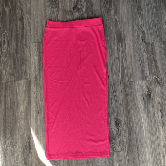 CUTE Solid Crisscross Tie Back Top & Split Hem Skirt SET - Picture 3 of 4